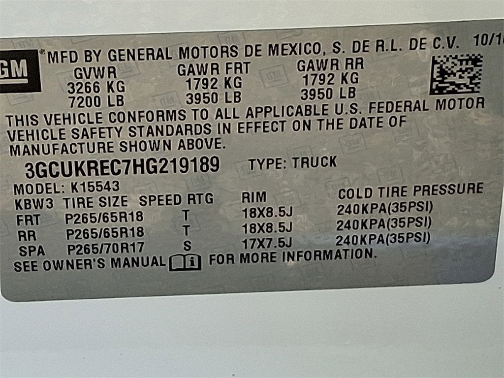 2017 Chevrolet Silverado 1500 LT