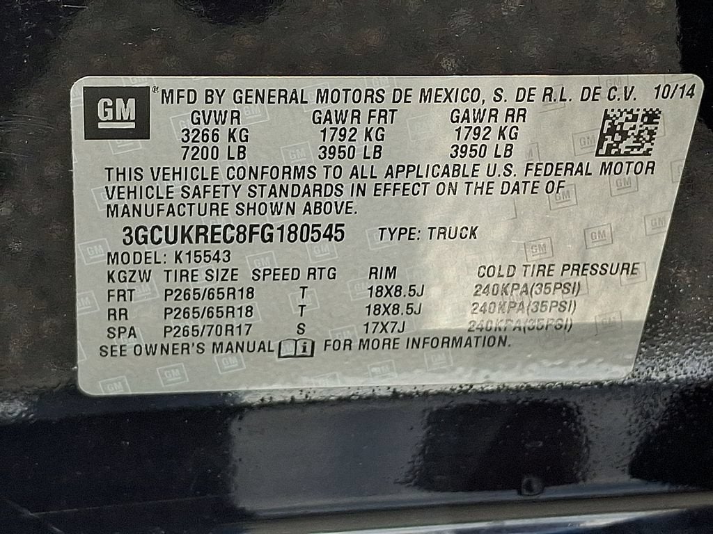 2015 Chevrolet Silverado 1500 LT