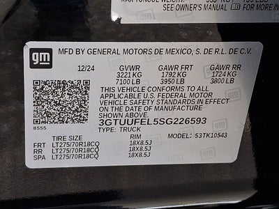 2025 GMC Sierra 1500 AT4X