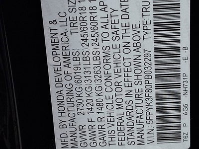 2023 Honda Ridgeline Black Edition