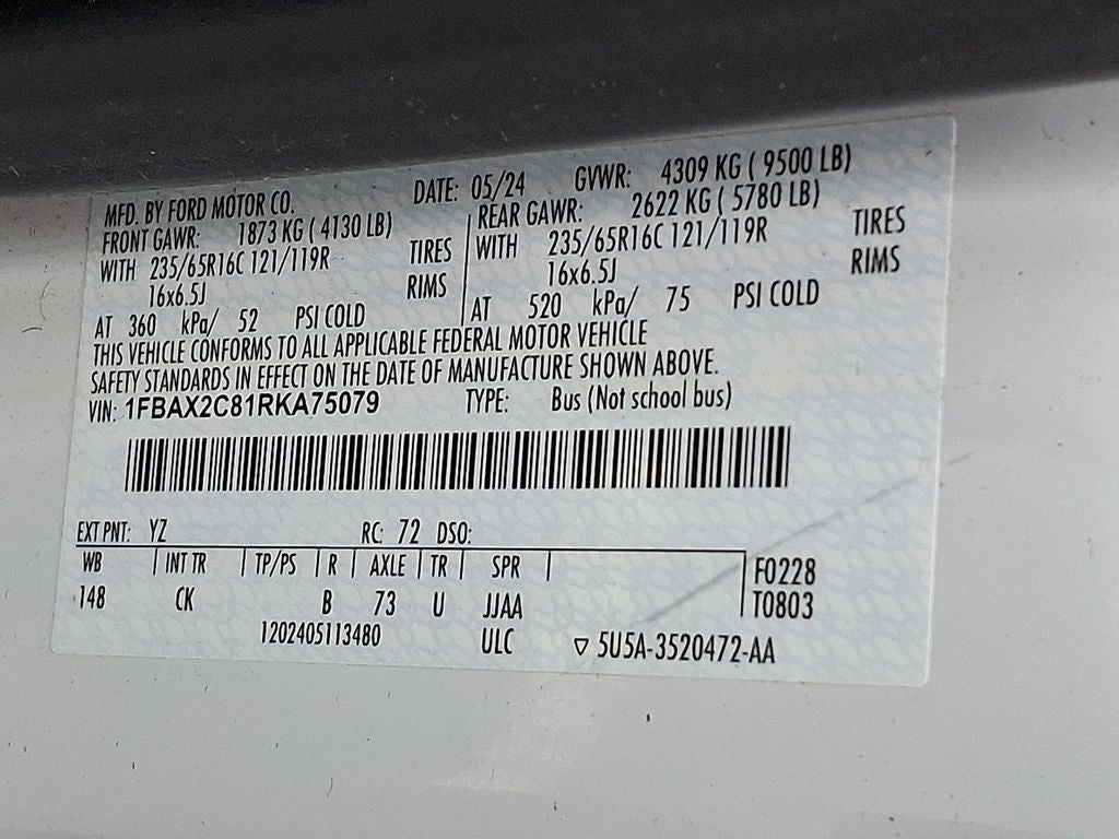 2024 Ford Transit-350 XLT