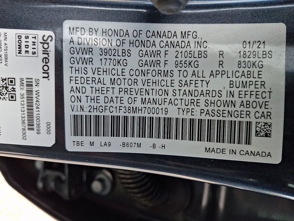 2021 Honda Civic EX