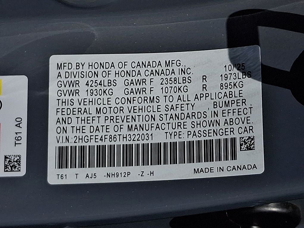 2026 Honda Civic Hybrid Sport