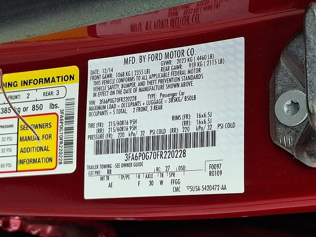 2015 Ford Fusion S