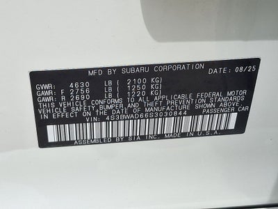 2025 Subaru Legacy Premium