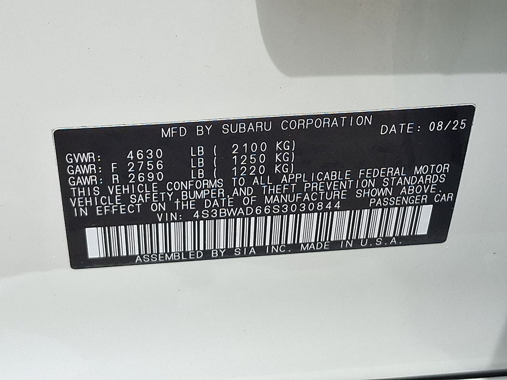 2025 Subaru Legacy Premium