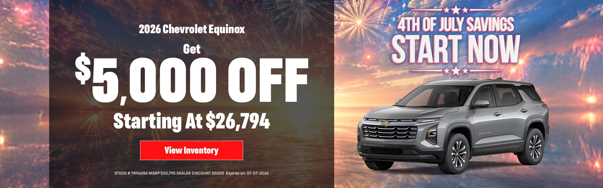 $5,000 off New 2026 Equinox