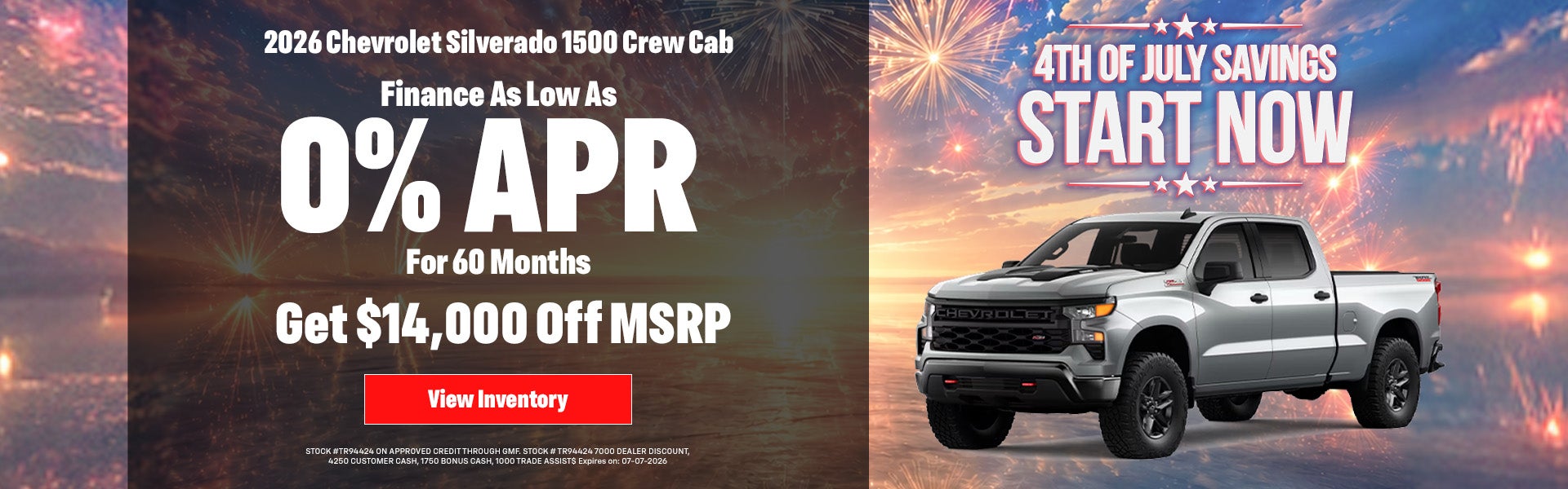 0% APR on New Silverado 1500